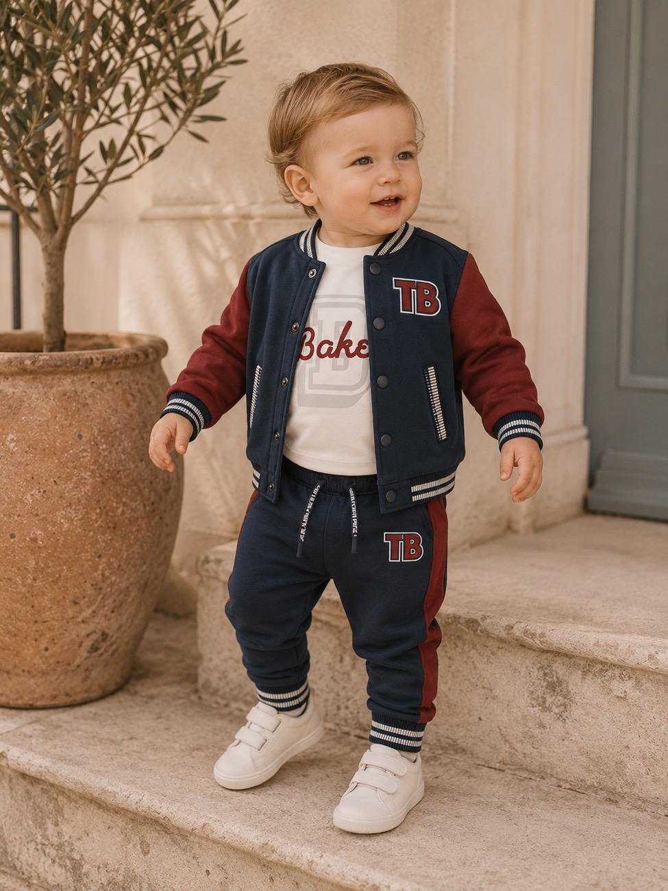 Baker by Ted Baker varsity jacket set